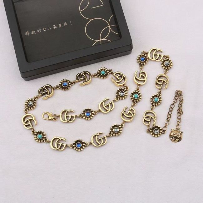 Designer Bracelet & Necklace Set No Box