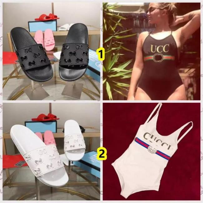 Wholesale Swimsuit with Slides Set  #GUI