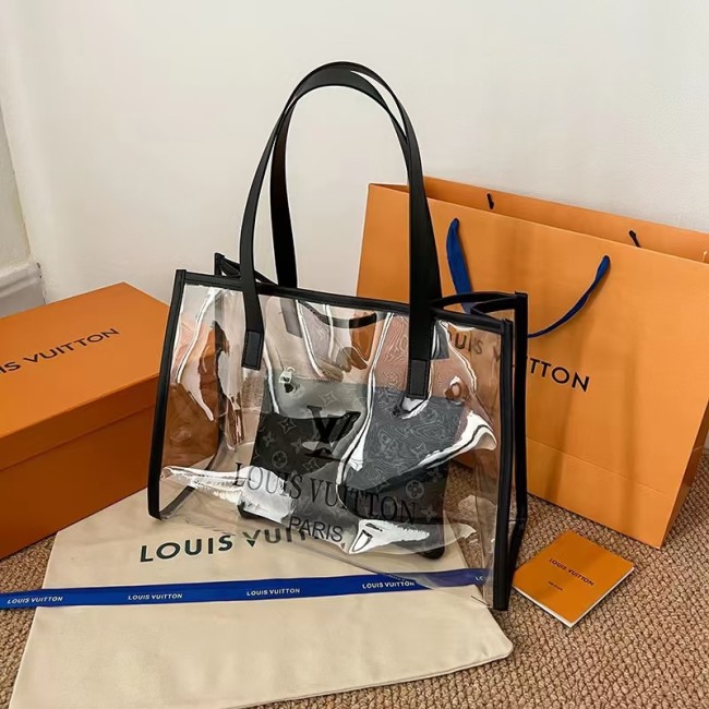 Wholesale Jelly Transparent Beach Tote Bags #LOV