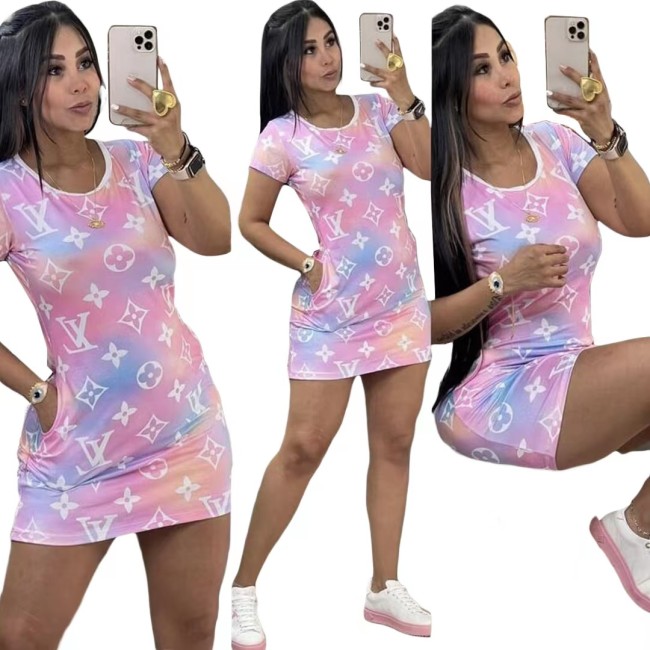 Wholesale Short Sleeve Dress #LOV