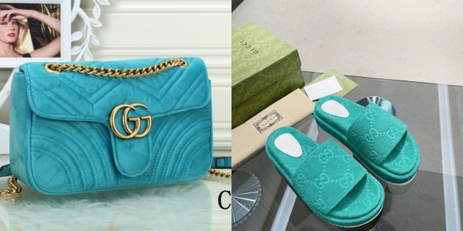 Wholesale Velvet Bag and Slides Set  #GUI