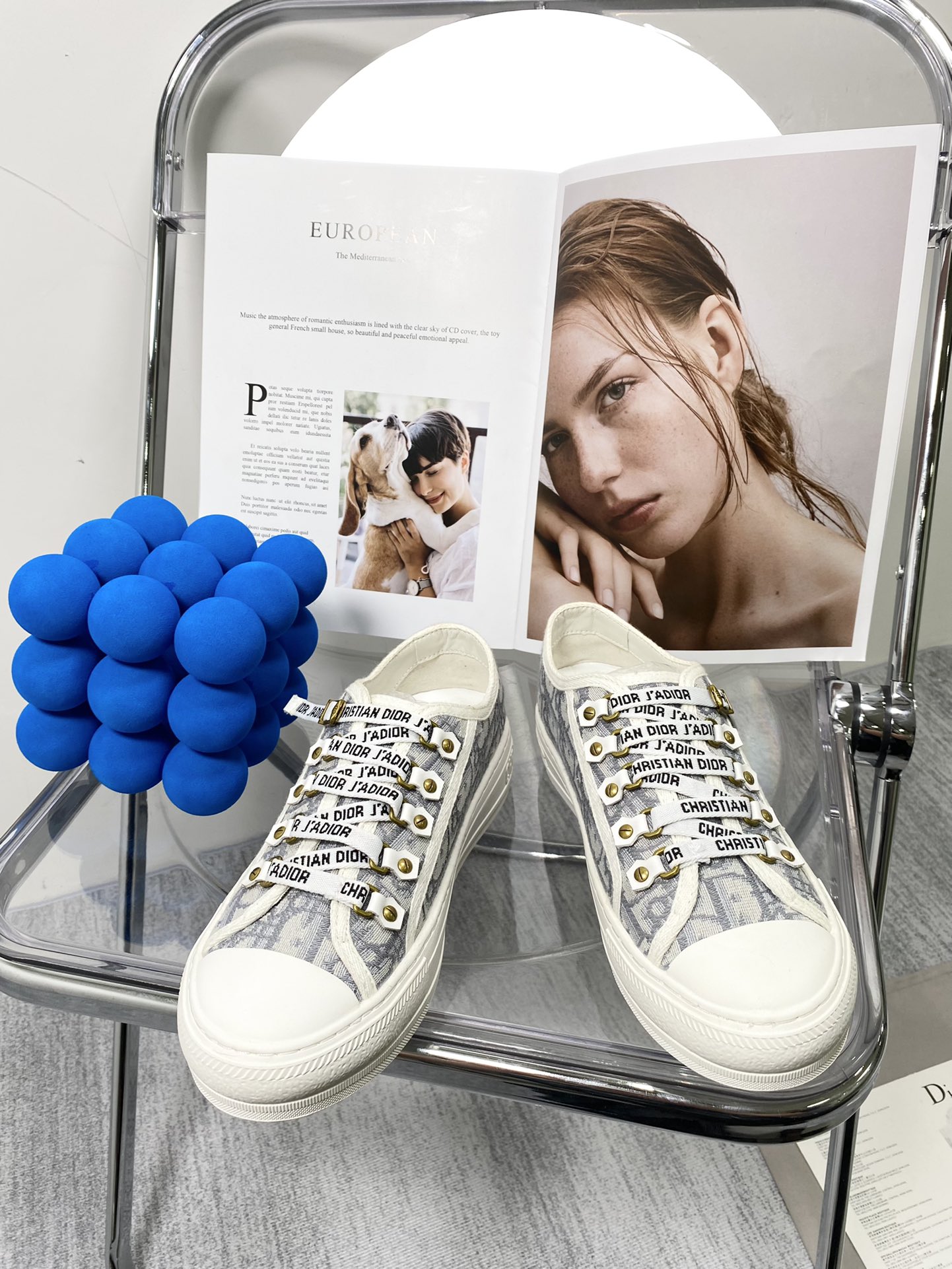 Wholesale Embroidered Canvas Shoes with Box #DIO