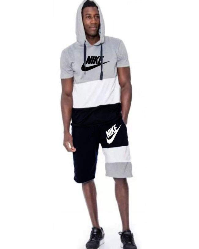Men's Wholesale Hoodie Set Cotton Blended Material #NIK