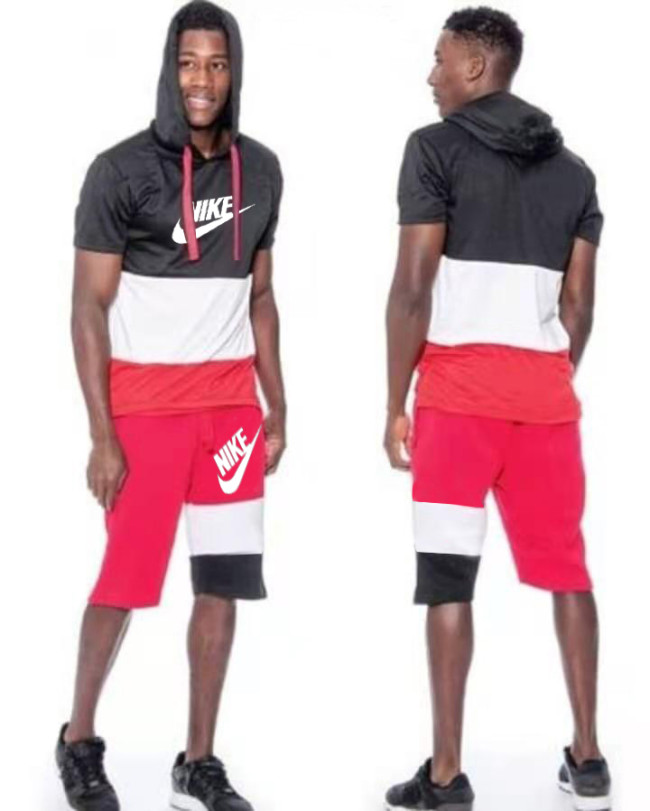 Men's Wholesale Hoodie Set Cotton Blended Material #NIK