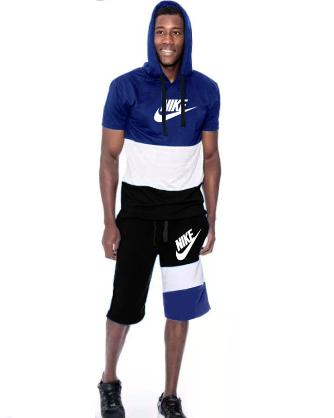 Men's Wholesale Hoodie Set Cotton Blended Material #NIK