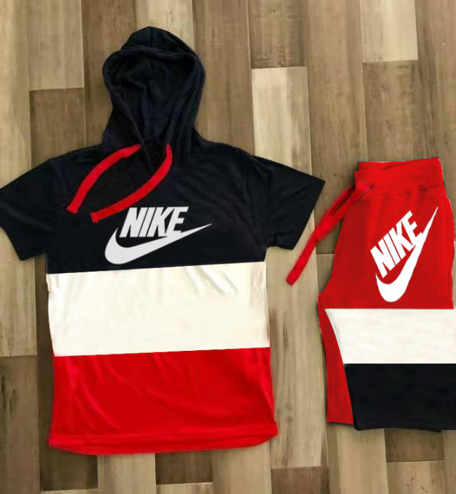 Men's Wholesale Hoodie Set Cotton Blended Material #NIK
