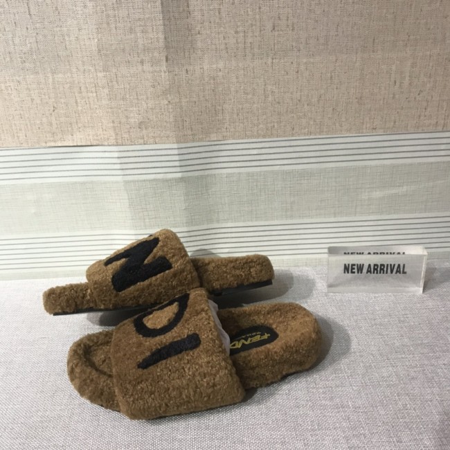 Wholesale Furry Slides with Box #FEI