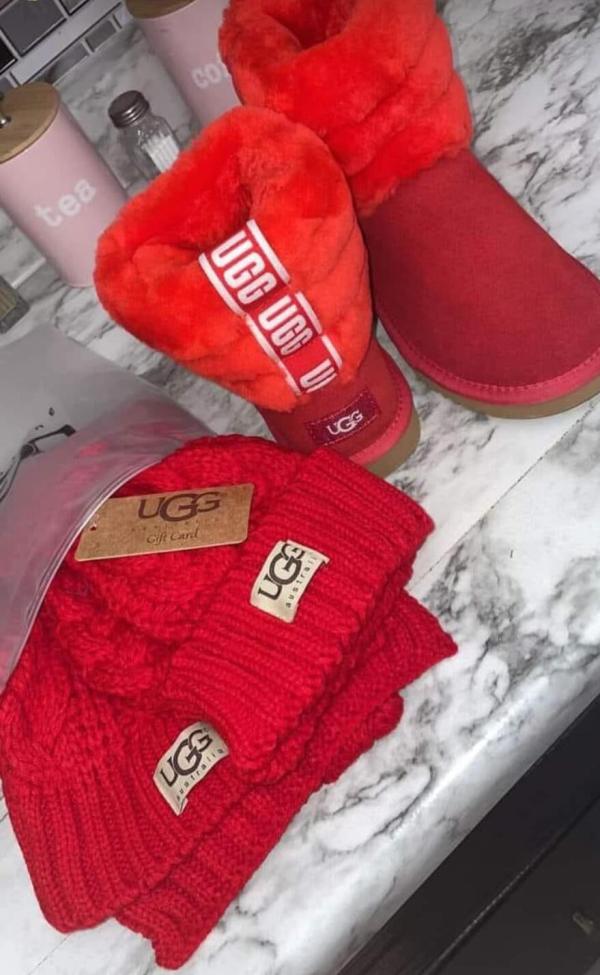 Wholesale Scarf and Boots Set #UG