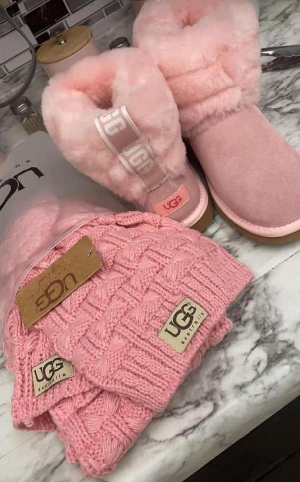 Wholesale Scarf and Boots Set #UG