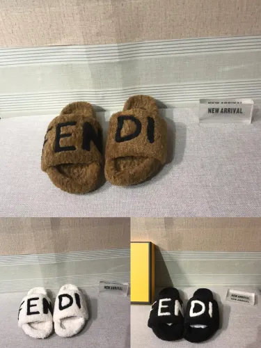 Wholesale Furry Slides with Box #FEI