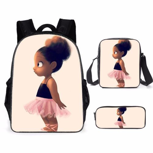 Customized Printed Book Bag 3 Pcs Set  #NOO