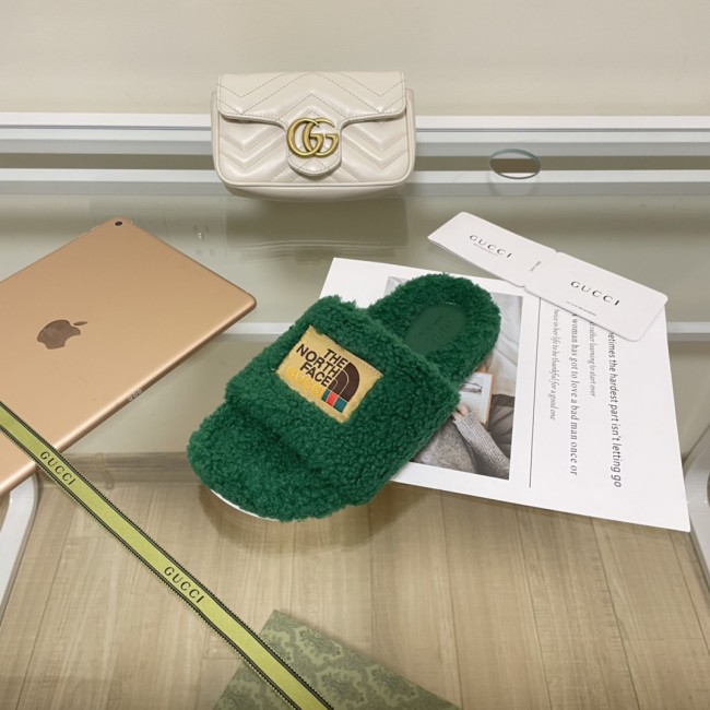 Wholesale  Furry Slides with Box #GUI