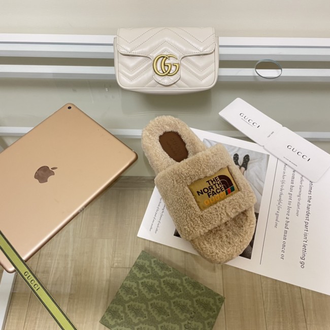 Wholesale  Furry Slides with Box #GUI