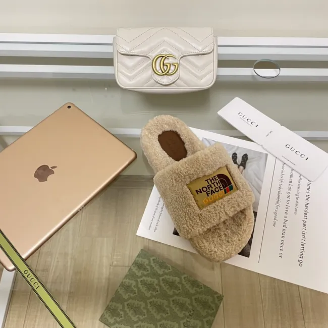Wholesale  Furry Slides with Box #GUI