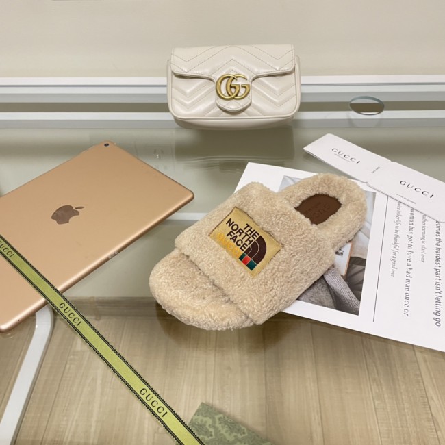 Wholesale  Furry Slides with Box #GUI