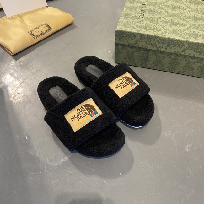 Wholesale  Furry Slides with Box #GUI