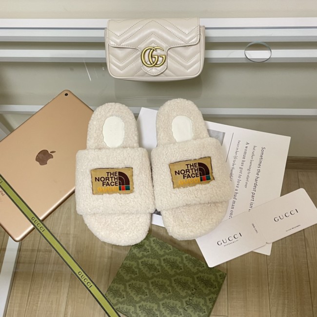 Wholesale  Furry Slides with Box #GUI