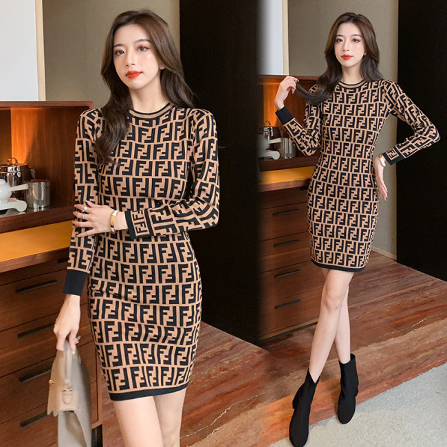 Long Sleeve Sweater Dress #FEI