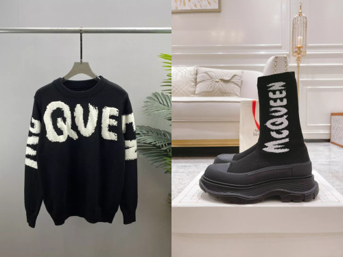 Wholesale Fashion Shoes Boots & Sweater set #MCQ