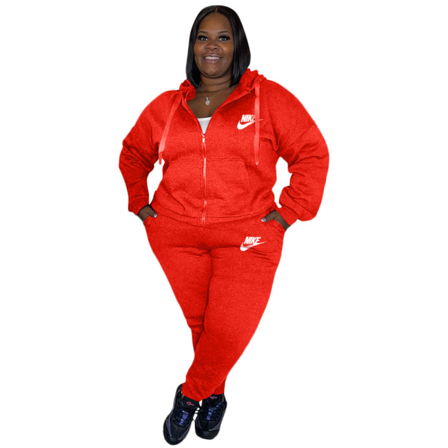 Plus Size Women Sports Set with Stictched Logo with Tags #NIK