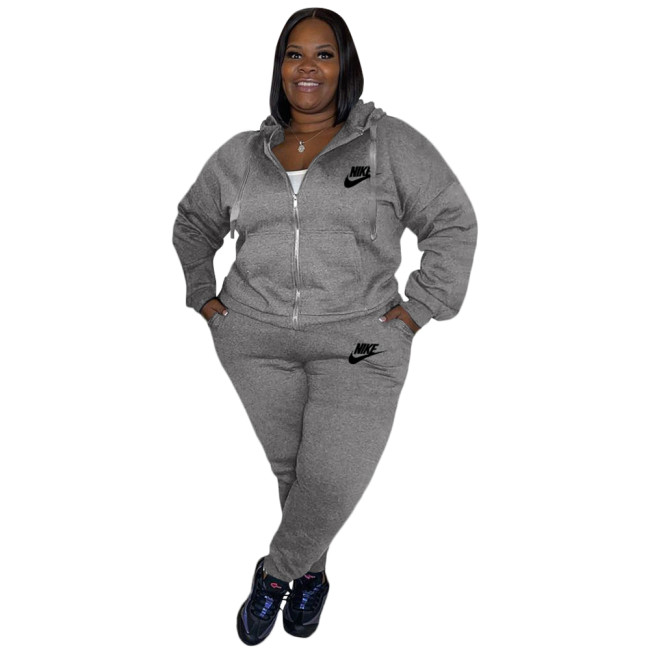 Plus Size Women Sports Set with Stictched Logo with Tags #NIK