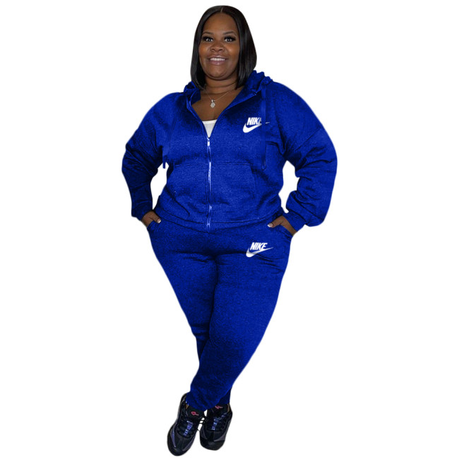 Plus Size Women Sports Set with Stictched Logo with Tags #NIK