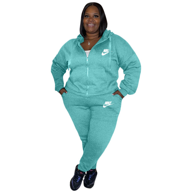 Plus Size Women Sports Set with Stictched Logo with Tags #NIK