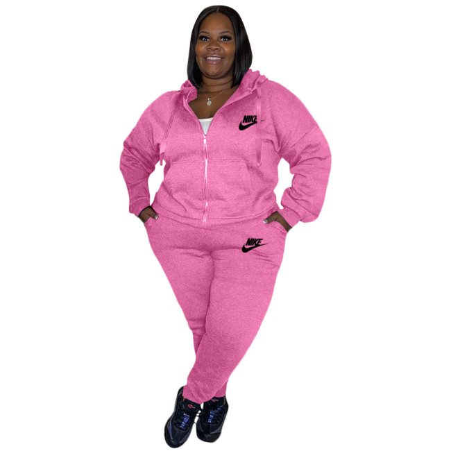 Plus Size Women Sports Set with Stictched Logo with Tags #NIK