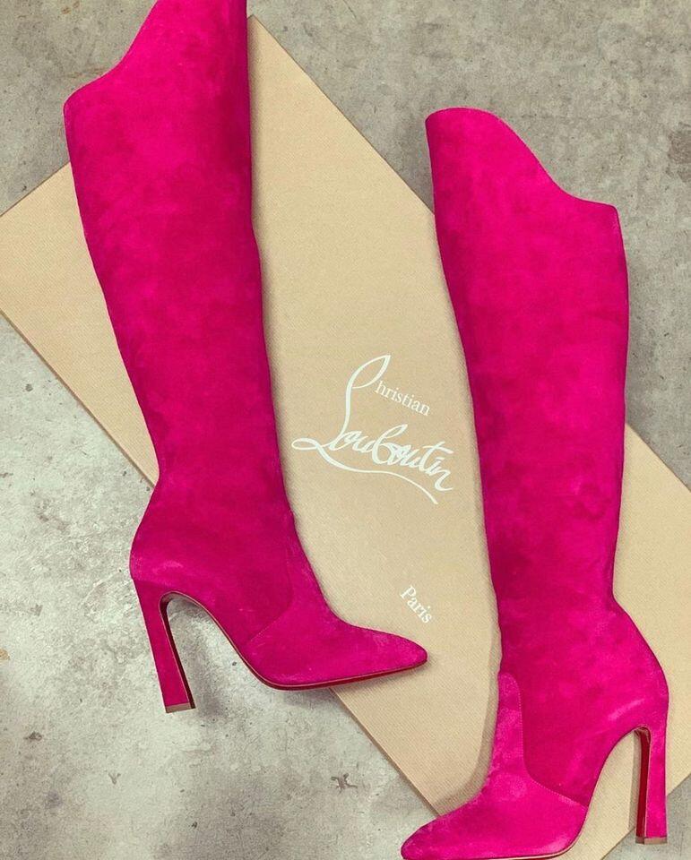 1 Pair Top Quality Fashion High-Heel Boots with Box #CL