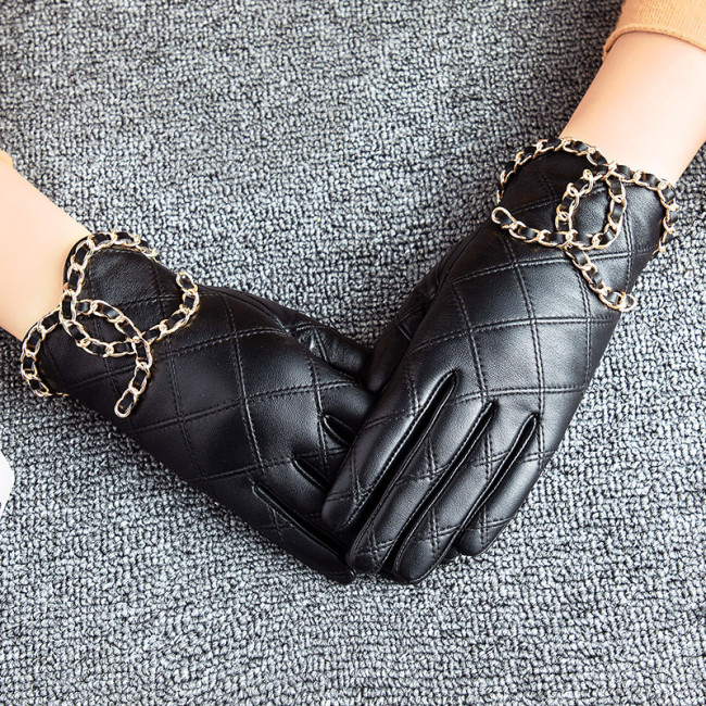 Fashion Leather Gloves #CHN