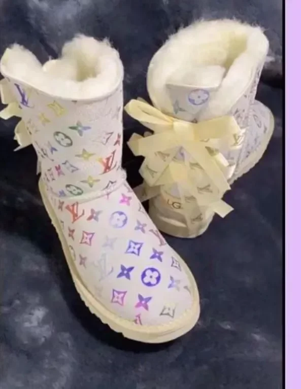 1 Set Fashion Snow Boots & Shoulder Bag  #LOV