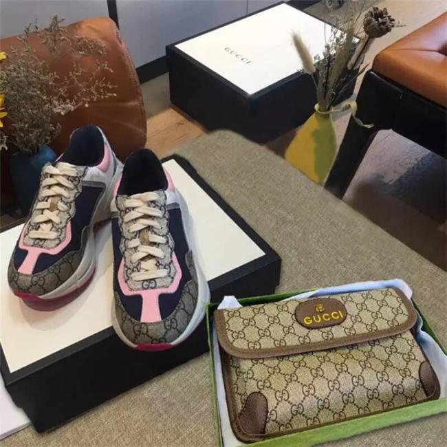 1 Set Fashion Casual Shoes & Bag #GUI