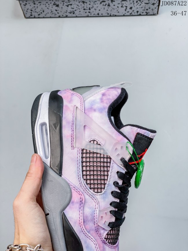 1 Pair Fashion Sport Shoes AJ4 with Box Size:5.5-13 Free Shipping #NIK