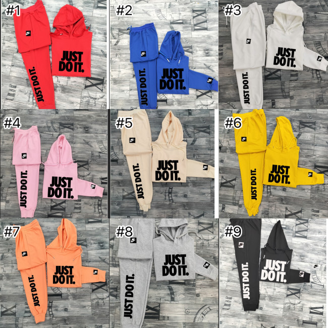 Fashion Sports Hoodie Set with Tags Cotton Material #NIK