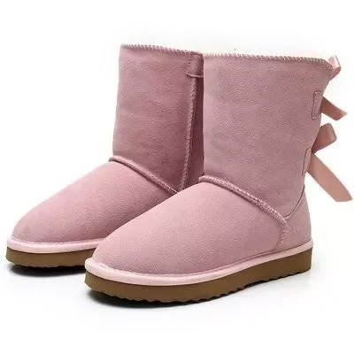 2 Bows Boots Drop Shipping with Box #UG