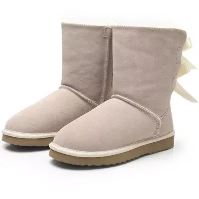 2 Bows Boots Drop Shipping with Box #UG