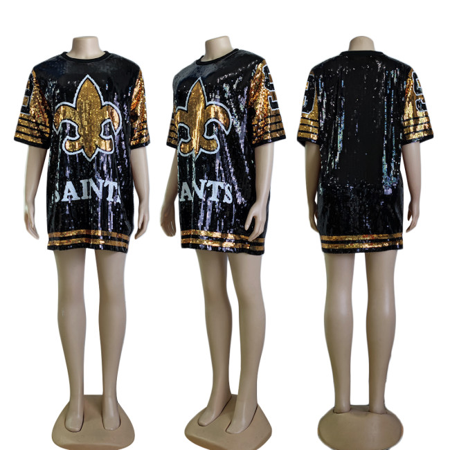 Women Sequin Dress One Size