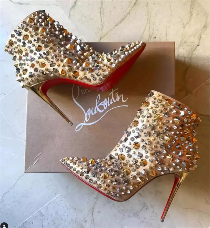 1 Pair Top Quality Fashion Shoes High Heels for Women with Box Free Shipping #CL