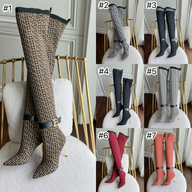 Balmain Long Boots with Box Free Shipping