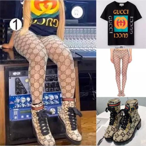 1 Set Top Quality Fashion Casual Boots & Pantyhose & T-shirt Free Shipping #GUI