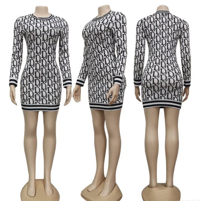 Women Fashion Long Sleeve Dress #DIO