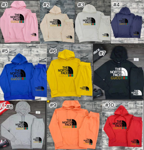 TNF Fashion Sports Hoodie Set with Tags