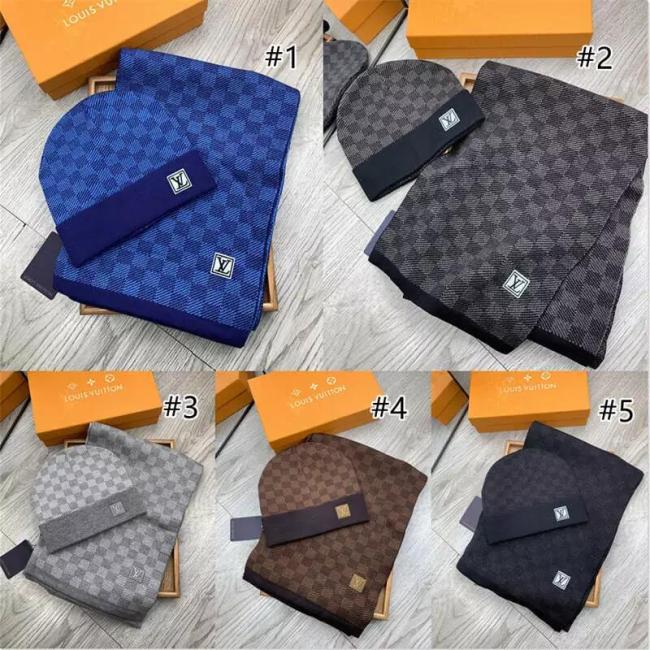 Wholesale High Quality Fashion Knitted Scarf & Hat #LOV