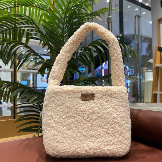 Women Plush Furry Tote Bag #UG