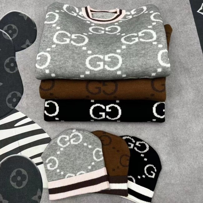 Women Fashion Sweater with Beanies Hat with Tags  #GUI