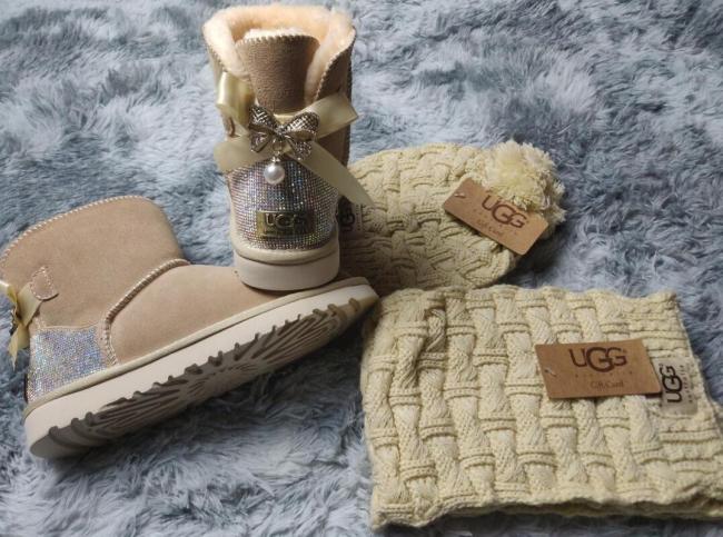 Wholesale Boots Scarf Set #UG