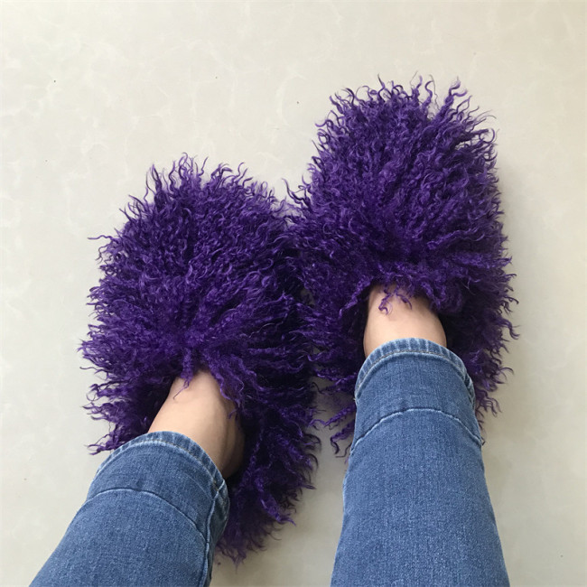 Mongolian Fur Slides #NO