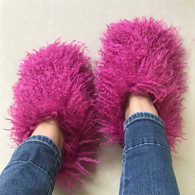 Mongolian Fur Slides #NO