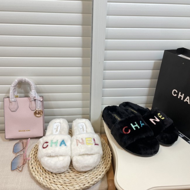1 Set Fashion Plush Slipper & Tote Bag Set #CHN