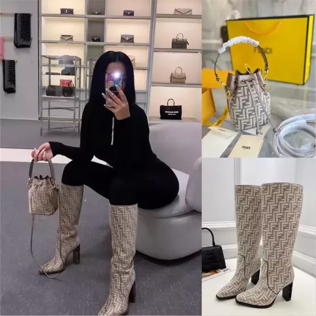 1 Set High Quality Fashion Boot & Bag Free Shipping  #FEI